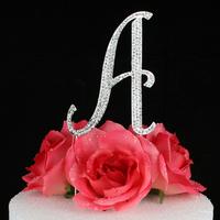 monogram cake toppers
