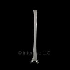 20 Inch White Glass Eiffel Tower Vase - Wedding Party Centerpiece