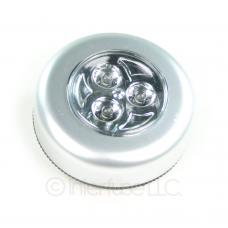 3 LED Under Cabinet Push Tap Touch Stick On Night Light Lamp