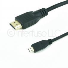5 FT Feet HDMI 1.4 to Micro D Cable Cord for Droid EVO HTC 4G 1080P