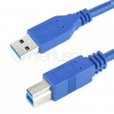 6FT 6 Feet Super Speed USB 3.0 Type A Male to B Printer Scanner Cable Cord
