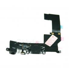 Black Headphone Audio Dock Charging USB Flex Cable for iPhone 5S