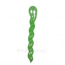 Green Spiral Balloons - Latex 36 Inch Long