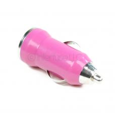 Hot Pink Small Mini Universal USB Car Charger