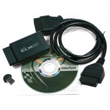 Interfuse ELM327 v1.5 OBD2 Diagnostic Package with Extension Cable, USB Bluetooth Adapter and Software Disc