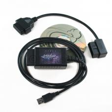 Interfuse LE ELM327 USB OBD-II Car Diagnostic Scanner + CD & 1 Foot Extension