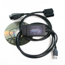 Interfuse LE ELM327 USB OBD-II Car Diagnostic Scanner + CD & Right Angle Cable