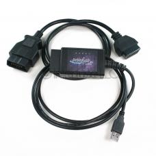 Interfuse LE ELM327 v1.5 USB OBD-II Car Diagnostic Scanner w/ Extension Cable