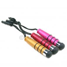 Lot of 3 Red Pink & Orange Striped Capacitive Stylus Pen