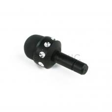 Mini Black Studded Headphone Dustcap Stylus for iPhone, iPod, iPad, Android, Samsung