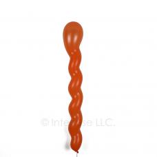 Orange Spiral Balloons - Latex 36 Inch Long