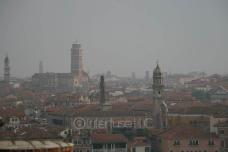 Overlooking Venice, Churches and Roof Tops - Photo Poster Print