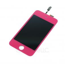 Red Pink Replacement Glass LCD Digitizer Assembly for iPod Touch 4 4th Gen