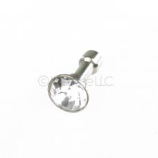 Silver Jewel Crystal Gem Headphone Jack Dust Cap Plug