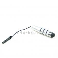 Silver Striped Capacitive Stylus Pen