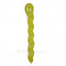 Yellow Spiral Balloons - Latex 36 Inch Long