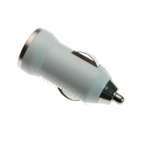 12v White DC USB Car Charger Power Adapter for Cell Phones