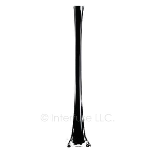 20 Inch Black Glass Eiffel Tower Vase - Wedding Party Centerpiece