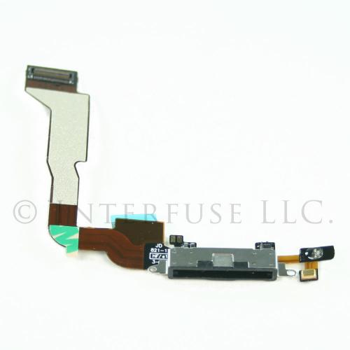 Black Charging Dock Port Connector Flex Cable for iPhone 4 4G CDMA Verizon