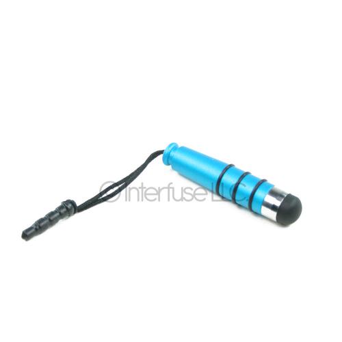 Light Blue Striped Capacitive Stylus Pen