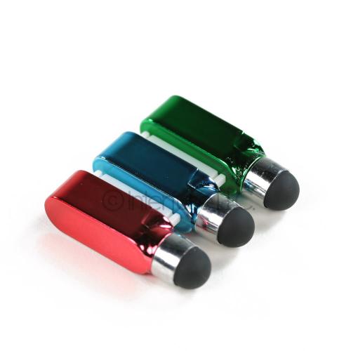 Lot of 3 Red Green and Blue iPhone, iPod Touch and iPad Dock Stylus Pens