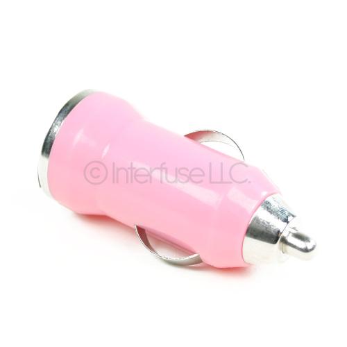 Pink Small Mini Universal USB Car Charger