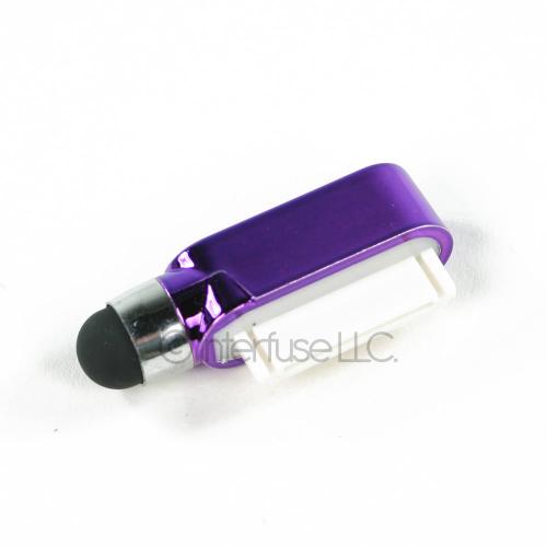 Purple Mini iPhone, iPod Touch, iPad Dock Stylus Pen