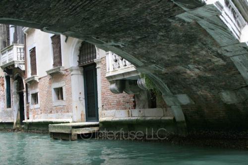 Venice, Italy Bridge, Waterway, and Front Door - Photo Poster Print