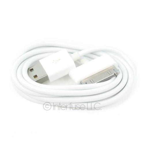 White USB 2.0 Data Sync Charger Cable for iPod Touch iPhone 2G 3G 3GS 4 4S iPad