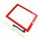 Replacement Red Touch Screen Glass Digitizer and Adhesive for iPad 4