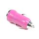 Hot Pink Small Mini Universal USB Car Charger