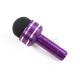 Mini Purple Striped Headphone Dustcap Stylus for iPhone, iPod, iPad, Android, Samsung