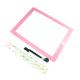 Replacement Pink Touch Screen Glass Digitizer and Adhesive for iPad 4