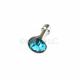 Turquoise Jewel Crystal Gem Headphone Jack Dust Cap Plug