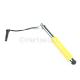Yellow Retractable Stylus Pen w/ Headphone Dust Cap for iPhone, iPod, iPad Touch, Android Tablets