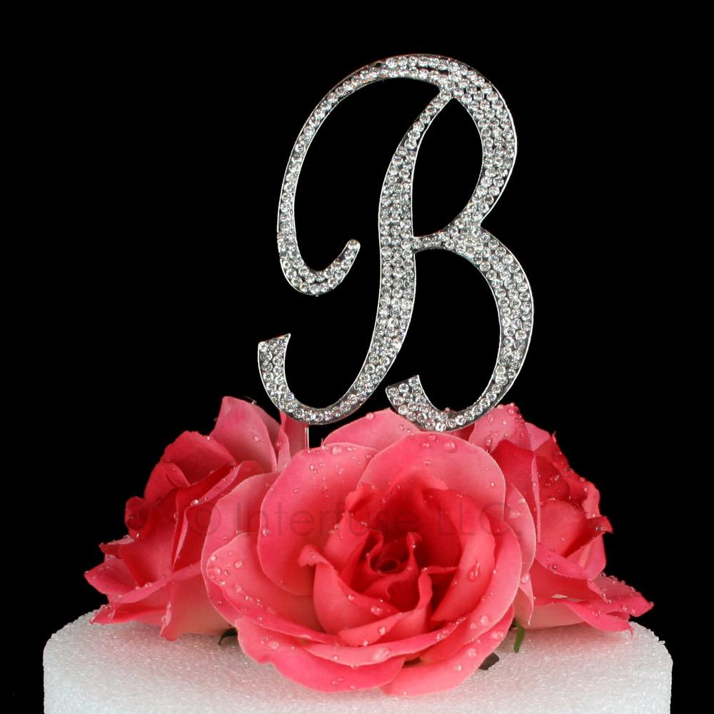 Amazon.com: Letter B Wedding Cake Toppers Personalized Initial B Wooden Cake  Topper Birthday Monogram B Rustic Wedding Anniversary Engagement Party  Decoration : Grocery & Gourmet Food