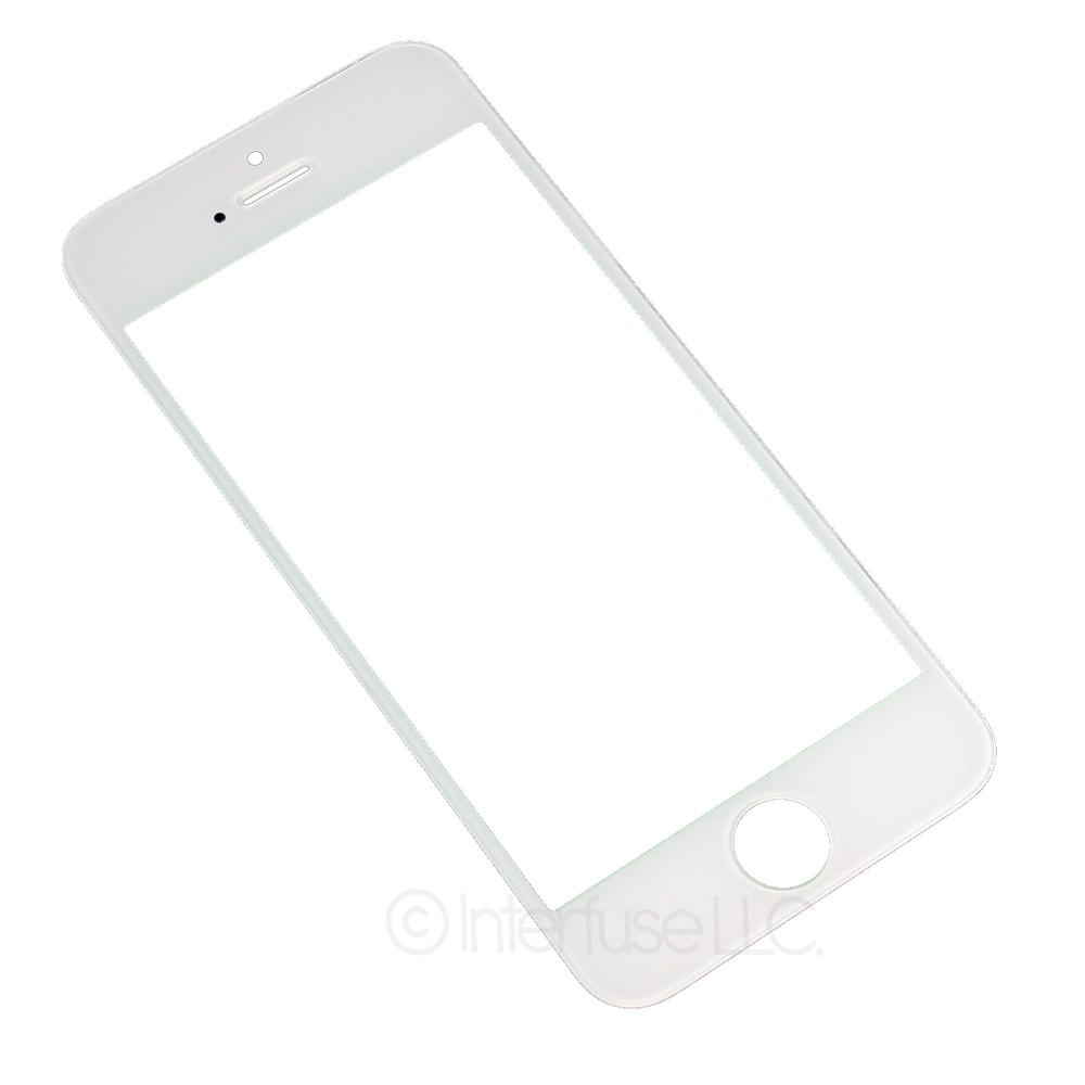 Replacement White Front Glass Digitizer Lens for iPhone 5C, image size:1000x1000