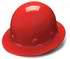Red Full Brim 4 Point Ratchet Sleek Shell Hard Hat