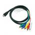 5 RCA Composite Component to HDMI Cable Audio Video AV for 1080P HDTV DVD