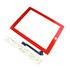 Replacement Red Touch Screen Glass Digitizer and Adhesive for iPad 3