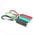 Set of 3 Black, Green & Red Small Mini Zoom LED Flashlights with Carabineer Keychain