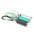 Set of 3 Black, Green & Silver Small Mini Zoom LED Flashlights with Carabineer Keychain