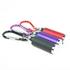 Set of 3 Black, Purple & Red Small Mini Zoom LED Flashlights with Carabineer Keychain
