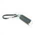 Black Small Mini Zoom LED Flashlight with Carabineer Keychain