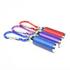 Set of 3 Blue, Purple & Red Small Mini Zoom LED Flashlights with Carabineer Keychain
