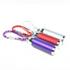 Set of 3 Purple, Red & Silver Small Mini Zoom LED Flashlights with Carabineer Keychain