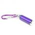 Purple Small Mini Zoom LED Flashlight with Carabineer Keychain