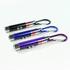 Lot of 3 Black, Blue & Purple 3-Mode LED Flashlights Laser Pointer UV Keychains