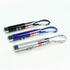 Lot of 3 Black, Blue & Silver 3-Mode LED Flashlights Laser Pointer UV Keychains