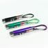 Lot of 3 Black, Green & Purple 3-Mode LED Flashlights Laser Pointer UV Keychains